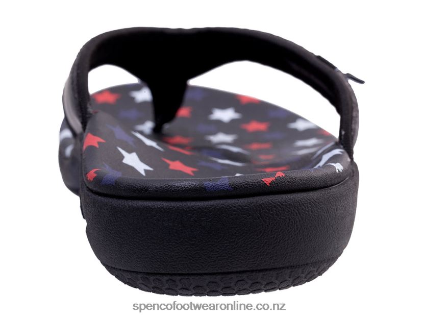 Women Spenco Footwear Yumi Americana 426V8T75 Navy/Red