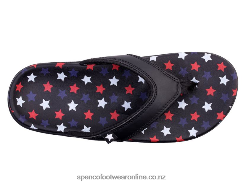 Women Spenco Footwear Yumi Americana 426V8T75 Navy/Red