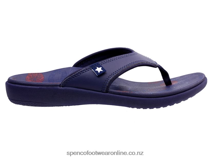 Women Spenco Footwear Yumi Americana 426V8T76 Navy