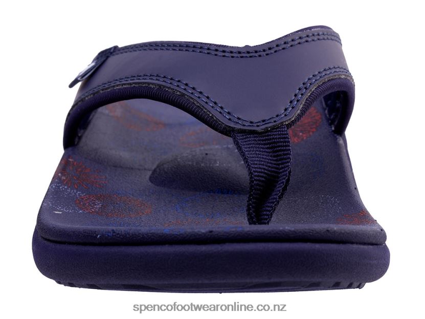 Women Spenco Footwear Yumi Americana 426V8T76 Navy