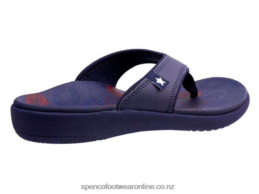 Women Spenco Footwear Yumi Americana 426V8T76 Navy