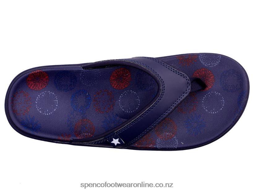 Women Spenco Footwear Yumi Americana 426V8T77 Red