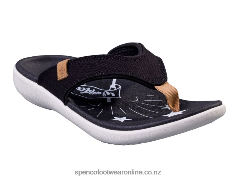 Women Spenco Footwear Yumi Believe 426V8T100 Black