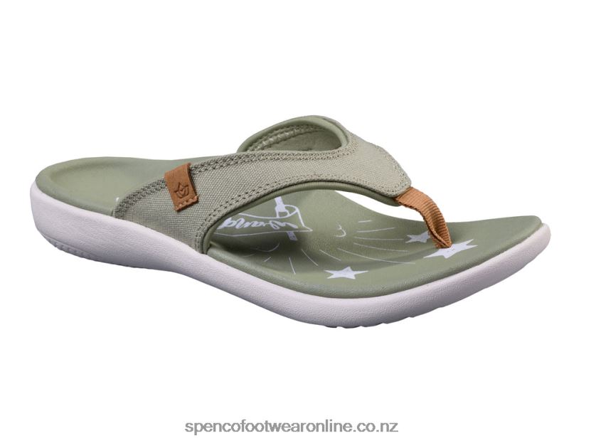 Women Spenco Footwear Yumi Believe 426V8T105 Sage