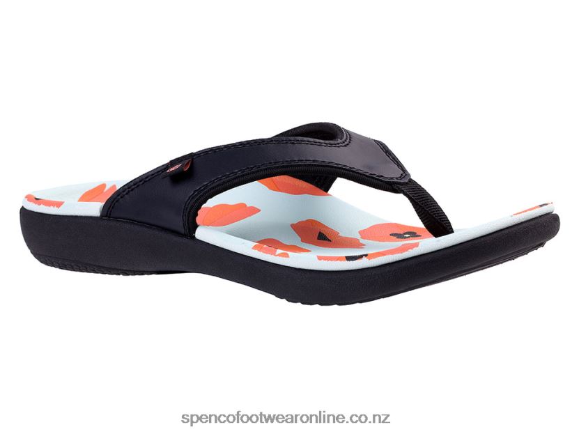 Women Spenco Footwear Yumi Blume 426V8T79 Black