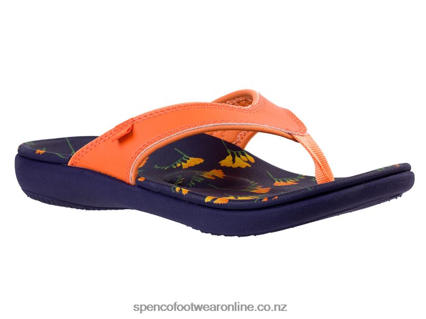 Women Spenco Footwear Yumi Blume 426V8T80 Orange