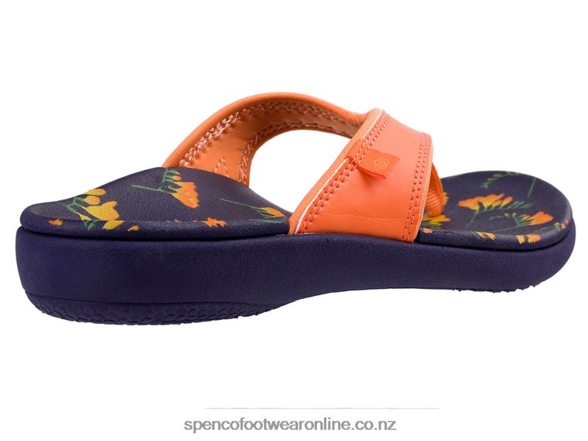 Women Spenco Footwear Yumi Blume 426V8T80 Orange