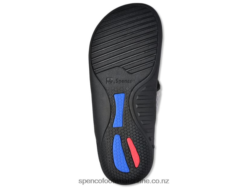 Women Spenco Footwear Yumi Breeze 426V8T51 Black-Silver