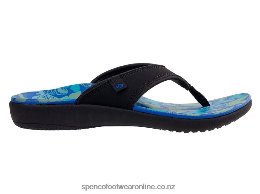 Women Spenco Footwear Yumi Butterfly 426V8T125 Black