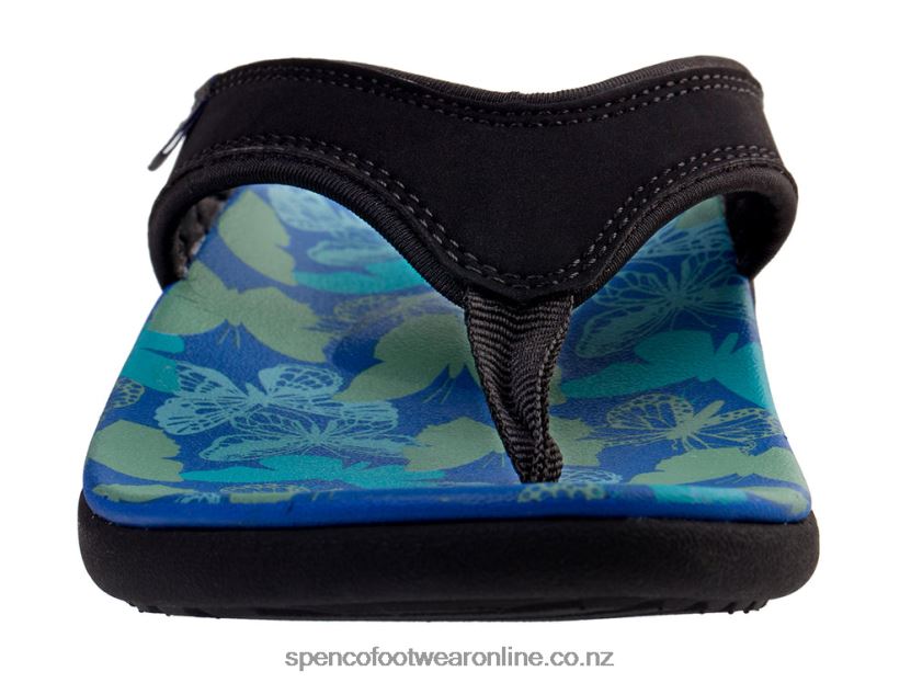 Women Spenco Footwear Yumi Butterfly 426V8T125 Black