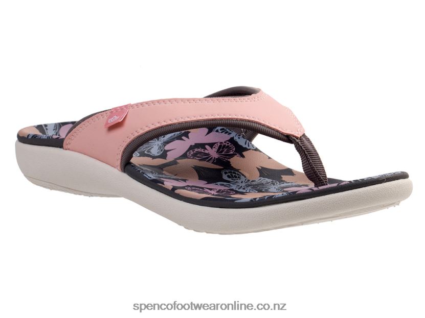 Women Spenco Footwear Yumi Butterfly 426V8T127 Pink