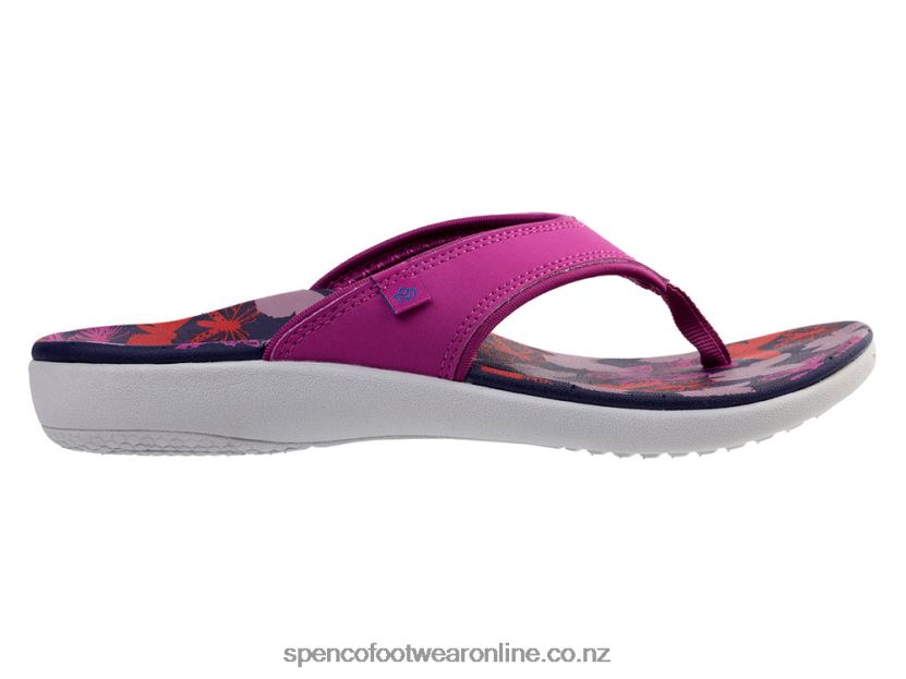 Women Spenco Footwear Yumi Butterfly 426V8T128 Purple