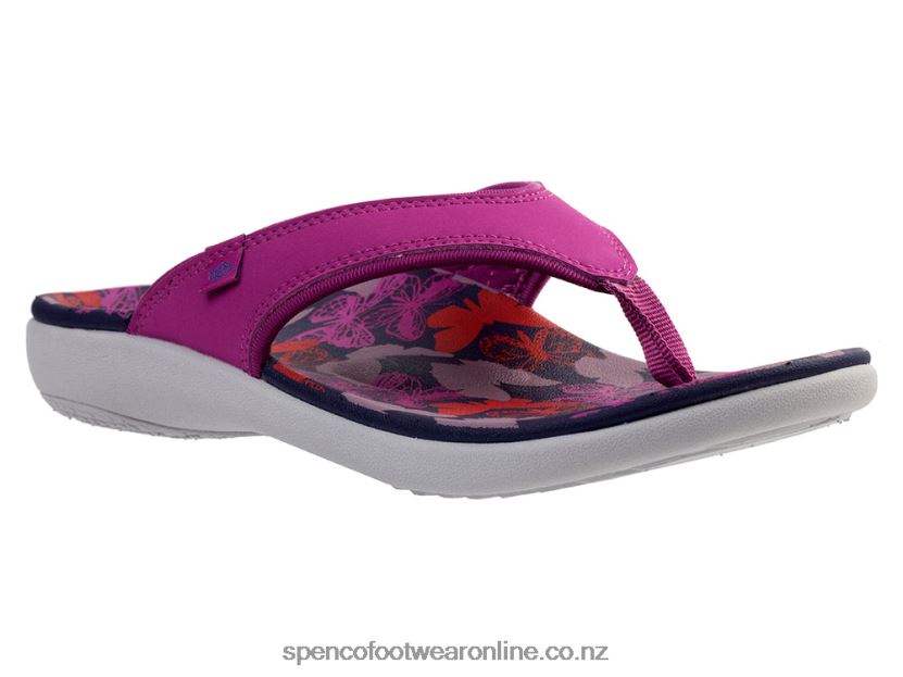 Women Spenco Footwear Yumi Butterfly 426V8T128 Purple