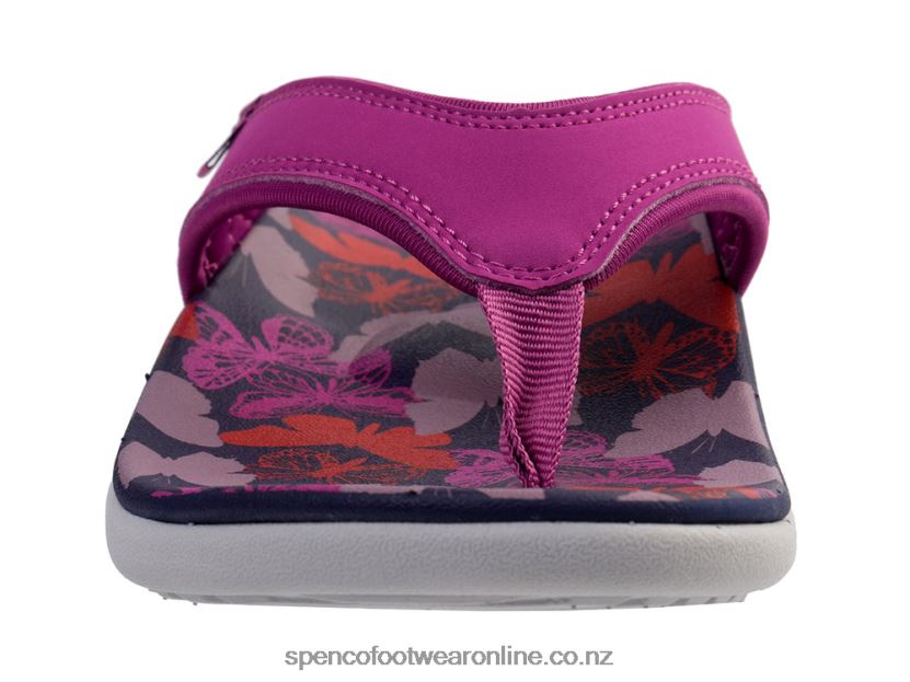 Women Spenco Footwear Yumi Butterfly 426V8T128 Purple