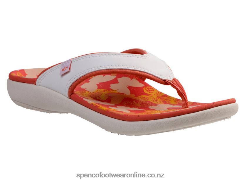 Women Spenco Footwear Yumi Butterfly 426V8T129 White