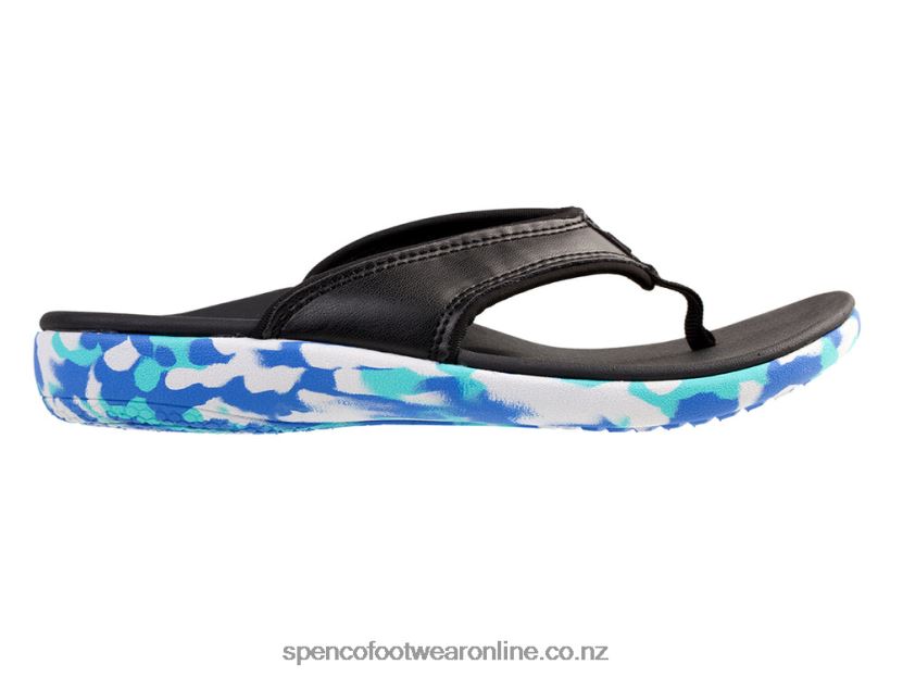 Women Spenco Footwear Yumi Camo 426V8T116 Black