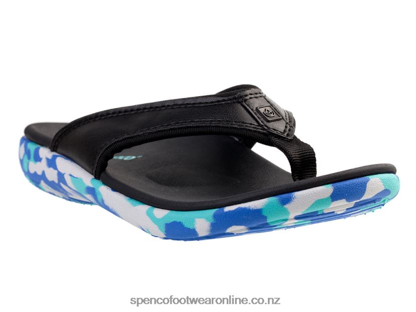 Women Spenco Footwear Yumi Camo 426V8T116 Black