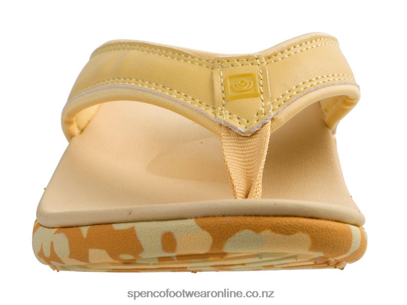 Women Spenco Footwear Yumi Camo 426V8T117 Cornsilk