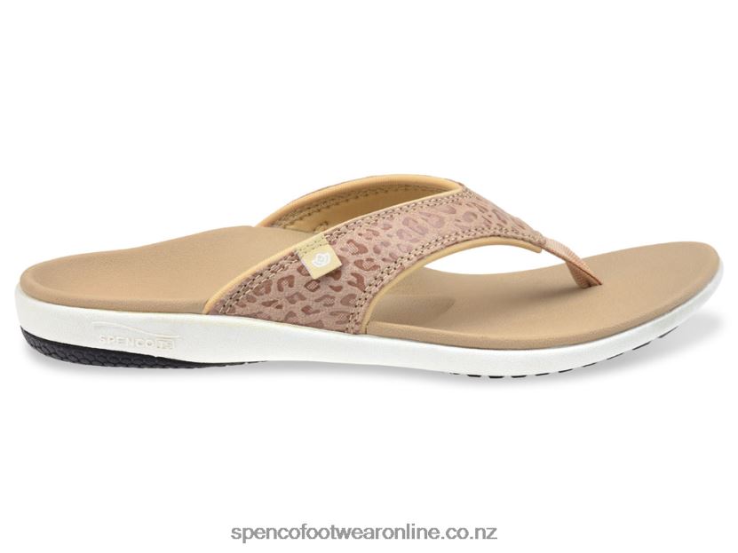 Women Spenco Footwear Yumi Cheetah Print 426V8T48 Tan