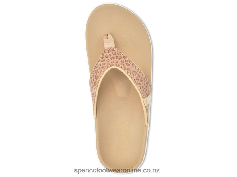 Women Spenco Footwear Yumi Cheetah Print 426V8T48 Tan