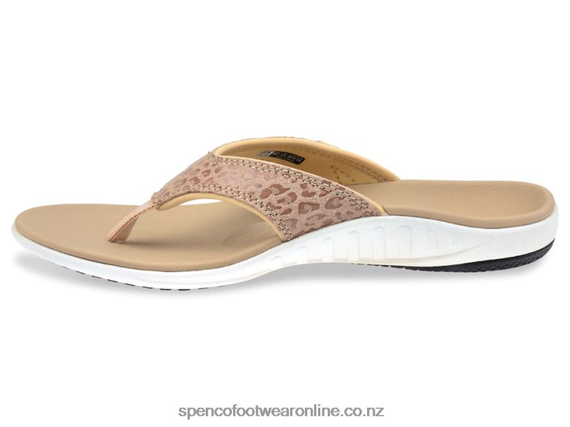 Women Spenco Footwear Yumi Cheetah Print 426V8T48 Tan