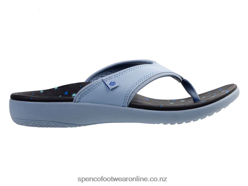 Women Spenco Footwear Yumi Constellation 426V8T130 Blue Fog