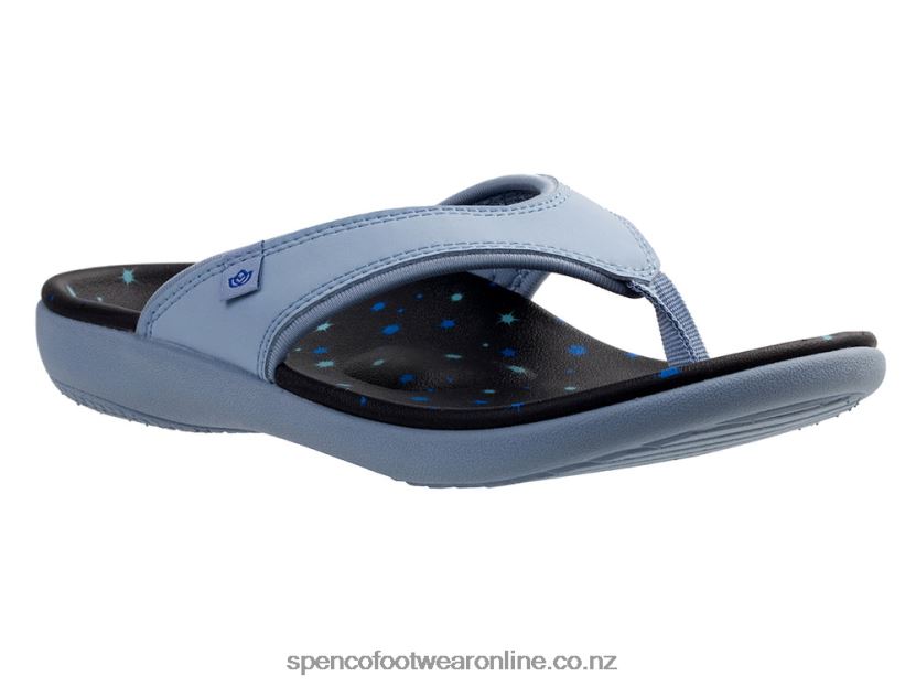 Women Spenco Footwear Yumi Constellation 426V8T130 Blue Fog