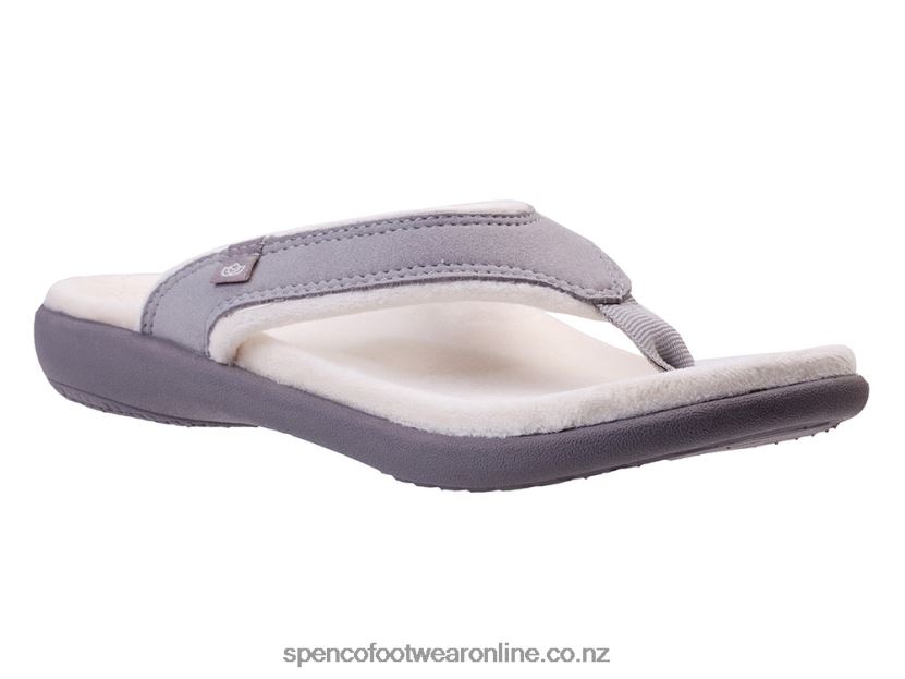 Women Spenco Footwear Yumi Cozy 426V8T722 Grey