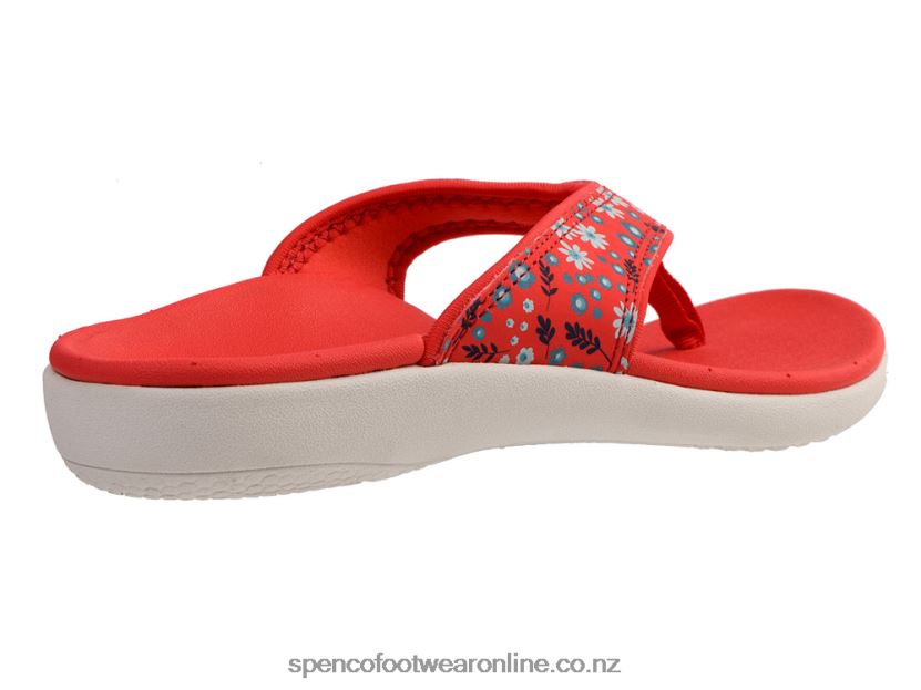 Women Spenco Footwear Yumi Dainty Floral 426V8T135 Bittersweet
