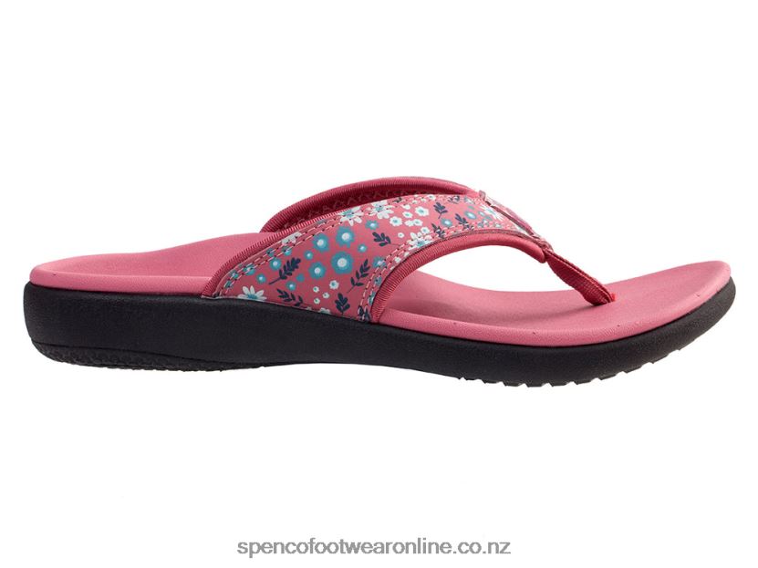 Women Spenco Footwear Yumi Dainty Floral 426V8T137 Mauvewood