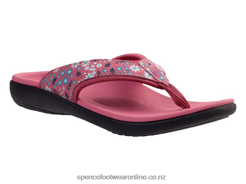 Women Spenco Footwear Yumi Dainty Floral 426V8T137 Mauvewood