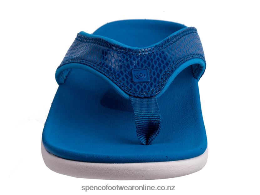 Women Spenco Footwear Yumi Gecko 426V8T12 Mosaic Blue