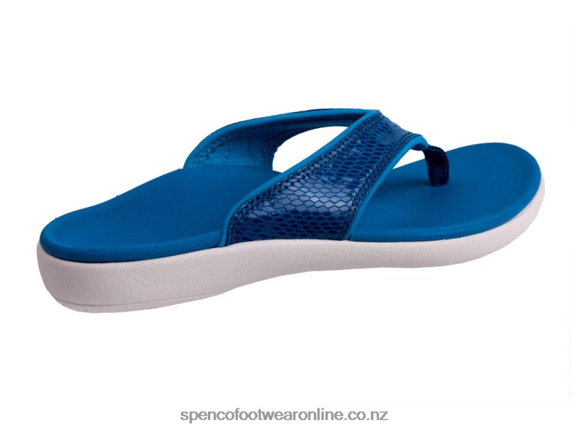 Women Spenco Footwear Yumi Gecko 426V8T12 Mosaic Blue