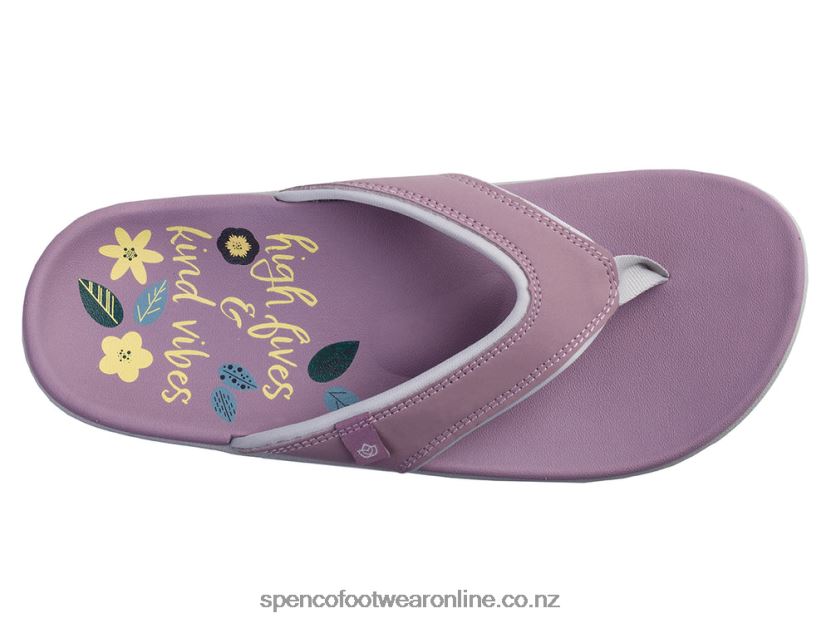 Women Spenco Footwear Yumi High Five 426V8T120 Bittersweet