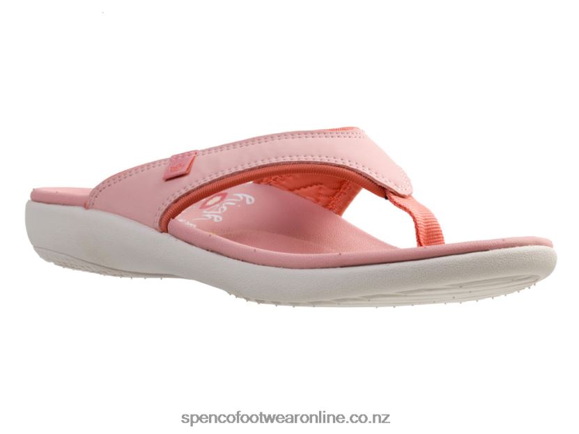 Women Spenco Footwear Yumi High Five 426V8T122 Coral Cloud