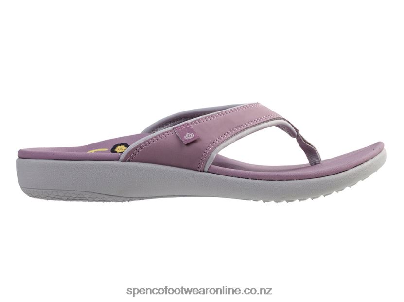 Women Spenco Footwear Yumi High Five 426V8T123 Elderberry