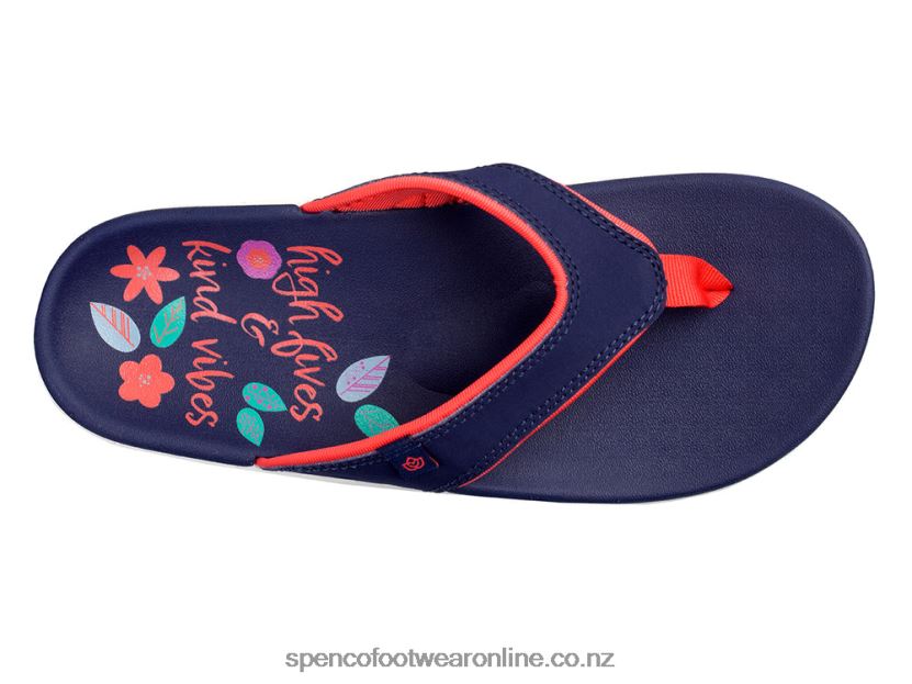 Women Spenco Footwear Yumi High Five 426V8T123 Elderberry