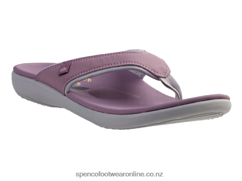 Women Spenco Footwear Yumi High Five 426V8T123 Elderberry