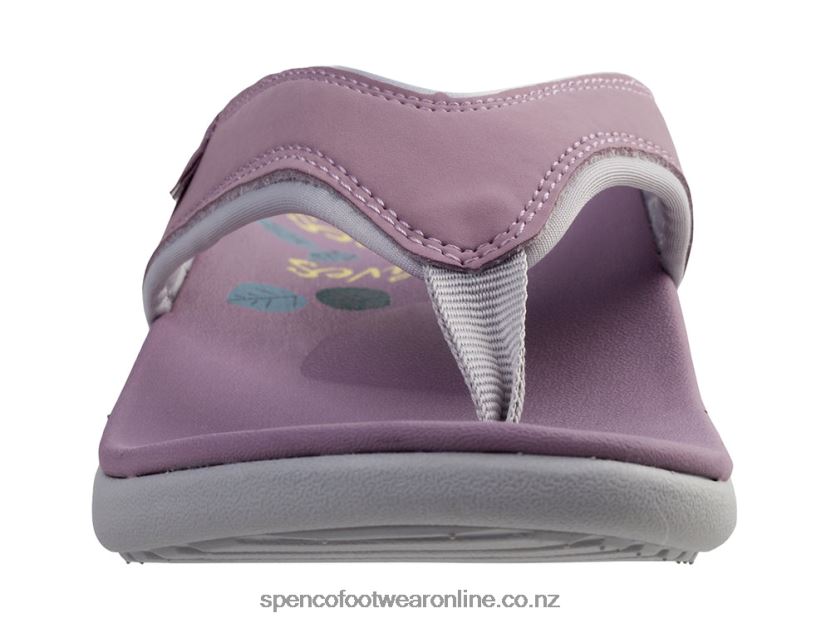 Women Spenco Footwear Yumi High Five 426V8T123 Elderberry