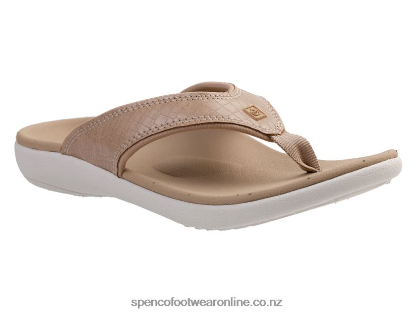 Women Spenco Footwear Yumi Mojave 426V8T142 Taupe