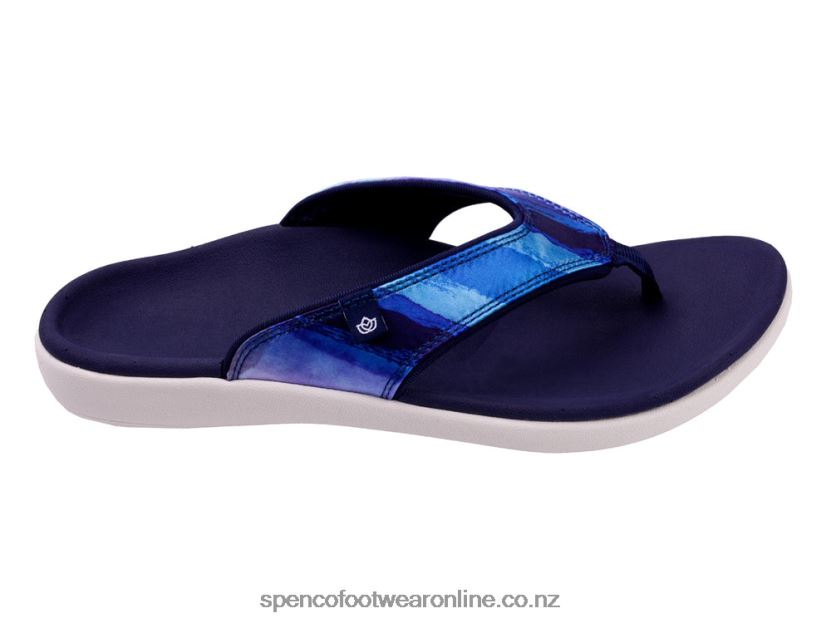 Women Spenco Footwear Yumi Monet 426V8T64 Peacoat