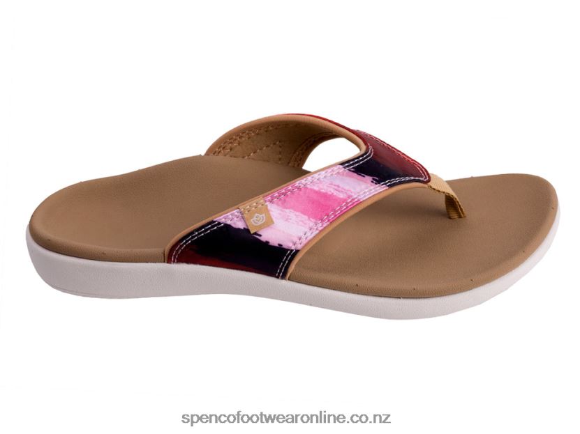 Women Spenco Footwear Yumi Monet 426V8T65 Sunset
