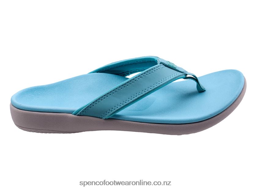 Women Spenco Footwear Yumi Nuevo 426V8T36 Aqua Sea