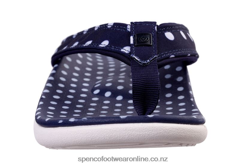 Women Spenco Footwear Yumi Nuevo Dot 426V8T22 Navy