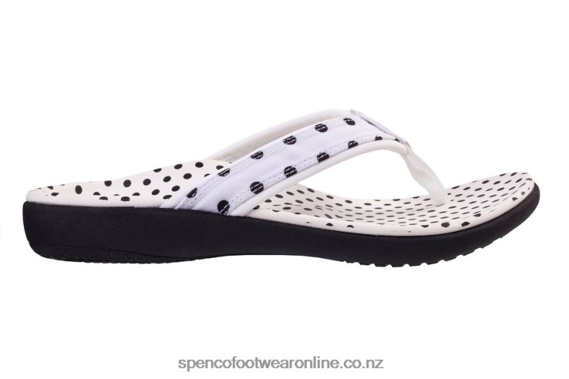 Women Spenco Footwear Yumi Nuevo Dot 426V8T24 White