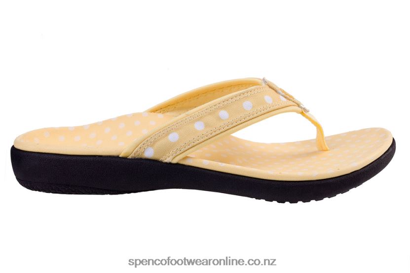 Women Spenco Footwear Yumi Nuevo Dot 426V8T25 Yellow