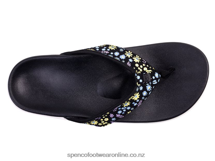 Women Spenco Footwear Yumi Nuevo Floral 426V8T27 Coral Cloud