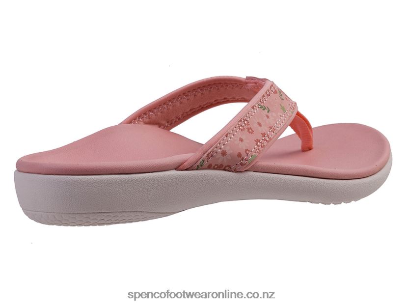 Women Spenco Footwear Yumi Nuevo Floral 426V8T27 Coral Cloud