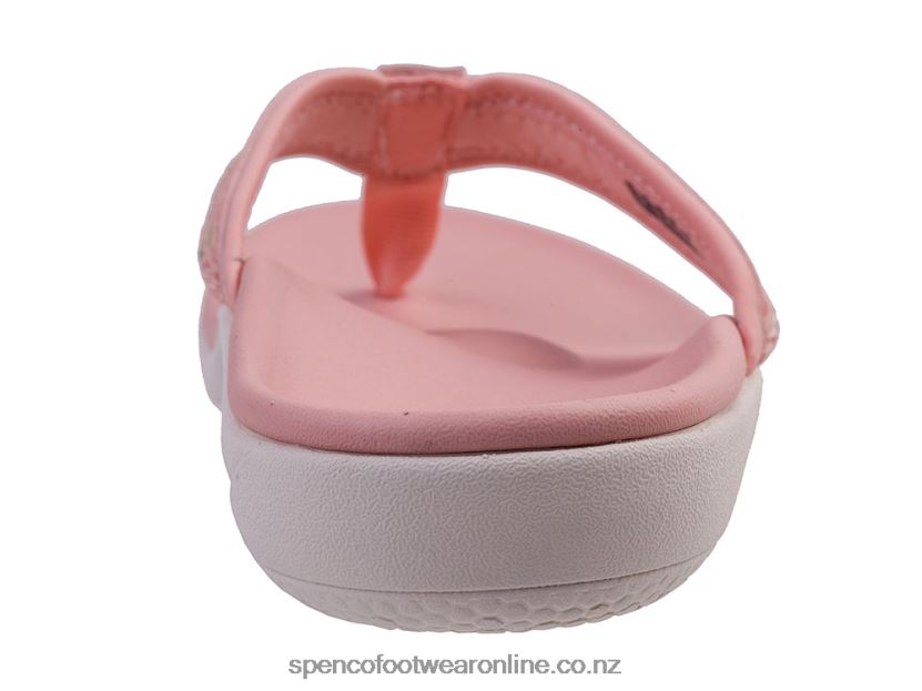 Women Spenco Footwear Yumi Nuevo Floral 426V8T27 Coral Cloud