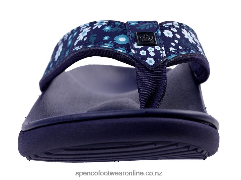 Women Spenco Footwear Yumi Nuevo Floral Seasonal 426V8T29 Navy